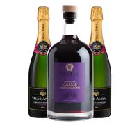 Pack Cocktail KIR ROYAL - Crémant et Crème de Cassis de Bourgogne