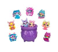 Pack Collector 9 Figurines Magic Mixies Minis, série Shimmerverse, 9 Mini Mixies avec Chaudron Magique et Poudre pétillante, expérience de révélation avec 2 Magic Mixies Minis cachés,