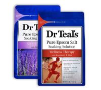 Pack combin de bain au sel d'Epsom du Dr Teal (6 lb au total) Apaisez et dormez avec de la lavande et une th rapie de bien- tre au romarin et