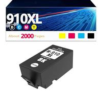Pack combiné de Cartouches d'encre 910XL 910 compatibles pour HP 910 XL Fonctionne avec HP OfficeJet 8010 8015 8018 8022 OfficeJet Pro 8020 8025 8028 8035,K