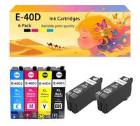 Pack combiné de Cartouches d'encre compatibles avec Les imprimantes à Jet d'encre pour Epson E-40D1 E-40D2 E-40D3 E-40D4 modèle T3100 T5100 Conception Haute capacité résistante 1 Combo Pack+2 BK