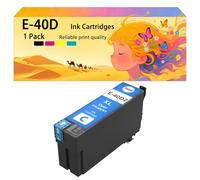 Pack combiné de Cartouches d'encre compatibles avec Les imprimantes à Jet d'encre pour Epson E-40D1 E-40D2 E-40D3 E-40D4 modèle T3100 T5100 Conception Haute capacité résistante 1*Cyan