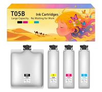 Pack combiné de Cartouches d'encre compatibles avec Les modèles pour Epson T05B T05B1 T05B2 T05B3 T05B4 pour imprimantes à Jet d'encre Workforce Pro WF-C878R WF-C879R 1 Combo Pack