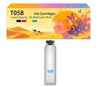 Pack combiné de Cartouches d'encre compatibles avec Les modèles pour Epson T05B T05B1 T05B2 T05B3 T05B4 pour imprimantes à Jet d'encre Workforce Pro WF-C878R WF-C879R 1*Cyan