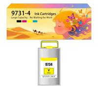 Pack combiné de Cartouches d'encre compatibles avec Les modèles pour Epson T9731 T9732 T9734 T9733 pour imprimantes à Jet d'encre Pro WF-C869R PX-M7070FX S7070X WF-C869RD3TWFC 1*Yellow