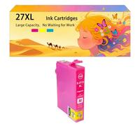 Pack combiné de Cartouches d'encre compatibles pour Epson 27XL 2711 2712 2713 2714 pour imprimantes à Jet d'encre WF-3620, 7110 7610 3640 7210 7620 7715 7720 Haute capacité 1*Magenta