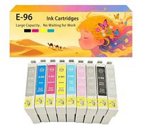 Pack combiné de Cartouches d'encre compatibles pour Epson Les modèles T0961 T0962 T0963 T0964 T0965 T0966 T0967 T0968 T0969, pour imprimante à Jet d'encre Photo R2880,Conception Haute 1 Pack