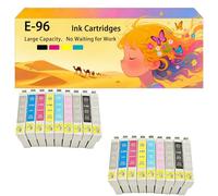 Pack combiné de Cartouches d'encre compatibles pour Epson Les modèles T0961 T0962 T0963 T0964 T0965 T0966 T0967 T0968 T0969, pour imprimante à Jet d'encre Photo R2880,Conception Haute 2 Pack