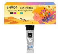 Pack combiné de Cartouches d'encre compatibles pour Epson Les modèles T9451 T9452 T9453 T9454 pour imprimantes à Jet d'encre Workforce Pro WF-C5210 C5210DW C5290 C5290DW C5710 C5790 1*Cyan