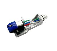 Pack Combo AT-VM95E 5N avec Câble Argenté Et Finition Noire Ou Argentée, Cartouche Et Stylet for Platine Vinyle for So-NY PS-5520 for Tec(White)