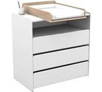 BODHI WHITE - Pack Commode + Table à Langer - Altobuy Blanc