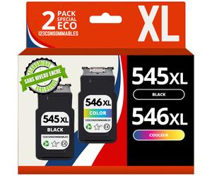 Pack compatible avec CANON PG-545 XL/CL-546 XL - sans niveau