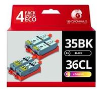 Pack compatible avec CANON PGI-35/CLI-36 4 cartouches Pack G