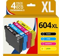Pack Compatible avec EPSON 604XL, 4 Cartouches