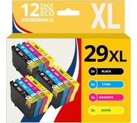 - Pack Compatible Epson T29Xl (3 Noir / 3 Cyan / 3 Jaune / 3 Magenta)[ENC944282]