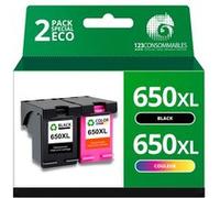 Pack compatible HP 650XL noir et couleur Noir