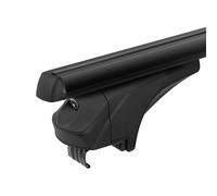 Pack complet 2 Barres de toit + fixations pour Ford Edge II - Phase 2 5 portes - Ariem Black - Aluminium