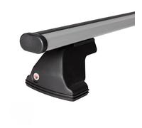 Pack complet 2 Barres de toit + fixations pour Lancia Delta III 5 portes - WABB Alu + Kit - Aluminium