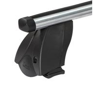 Pack complet 2 Barres de toit + fixations pour Renault Clio II Campus 3 portes 3 portes - K1 Pro Alu - Aluminium