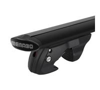 Pack complet 2 Barres de toit + fixations pour Renault Kangoo I Express Court 0 portes - Fender Black - Aluminium