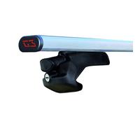 Pack complet 2 Barres de toit + fixations pour Skoda Superb II Combi 5 portes - Open M - Aluminium