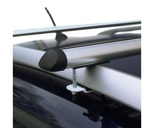 Pack complet 2 Barres de toit + fixations pour Volkswagen Caddy IV Life - Maxi 0 portes - Raven - Acier