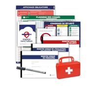 Pack complet 5 affichages et 3 registres obligatoires pour toutes entreprises. Conformité Entreprise 2026 - Kit de fixation et stylo-feutre inclus - Fabriqués en France - LEGIMEDIA ÉDITIONS