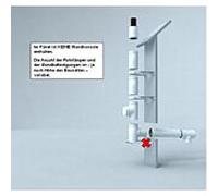 Pack complet Bertrams Polyline LAS pour installation murale extérieure 41KPAW80-7M DN 80 /125, hauteur 7 m, blanc