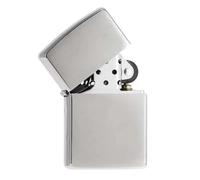 Pack complet Briquet Zippo Brushed avec mèche essence coton et pierres