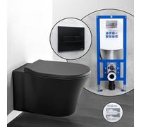 Pack complet cuvette suspendue Ideal Standard Connect Air et bâti-support neeos,, E0054V3+16601BM#SET,