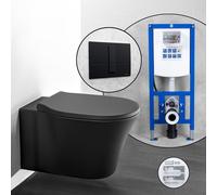 Pack complet cuvette suspendue Ideal Standard Connect Air et bâti-support neeos,, E0054V3+16791BM#SET,