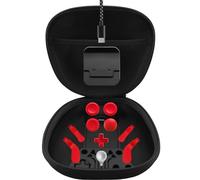 Pack complet de composants pour manette Xbox Elite Series 2 - Accessoires comprenant 1 étui de transport, 1 station de charge, 4 baguettes, 4 palettes, 1 outil de réglage et 1 câble de charge (rouge)