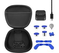 Pack Complet De Composants Pour Manette Xbox Elite Series 2 Xbox Elite 2 Accessoires Avec Étui De Transport, 4 Baguettes, 4 Pagaies, Station De Charge Et 1 Outil De Réglage (Bleu)