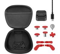 Pack Complet De Composants Pour Manette Xbox Elite Series 2 Xbox Elite 2 Accessoires Avec Étui De Transport, 4 Baguettes, 4 Pagaies, Station De Charge Et 1 Outil De Réglage (Rouge)