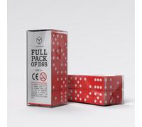 Pack Complet de D6 : Rouge et Blanc