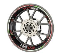 Pack complet de stickers Liserets de jantes pour moto Aprilia RSV4 qualité Premium