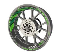 Pack complet de stickers Liserets de jantes pour moto Kawasaki ZX 10R qualité Premium (Stickers pour 2 roues) (Multicolore)