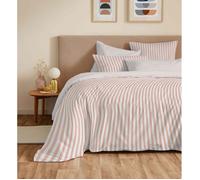 Pack complet housse de couette réversible ""Vanessa"" 6 pièces pour lit 140 x 190 Palerme Blush - -