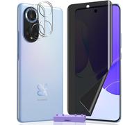 Pack Complet Huawei Nova 9 ¿ Film Écran Tpu Anti-Espion Bord À Bord + 2 Verres Trempés Pour Objectif, Anti-Rayures, Anti-Empreintes, Installation Facile