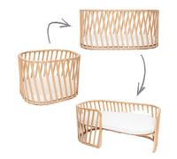 Pack complet Lit bébé évolutif Lugo avec extensions