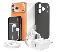 Pack Complet - MAYAXESS - iPhone 17 Pro - Coque MagSafe - Batterie Externe 5000mAh - Écouteurs USB-C