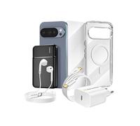 Pack Complet pour Pixel 10 Pro Coque, Verre, Chargeurs, Batterie externe, écouteurs (6 pièces) Mayaxess Transparent Transparent