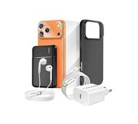 Pack Complet - MAYAXESS - iPhone 17 Pro Max - Coque MagSafe - Batterie Externe 5000mAh - Écouteurs USB-C