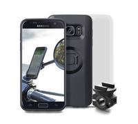Pack complet SP-CONNECT Moto Bundle fixé sur rétroviseur Samsung S7