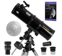 Pack Complet Télescope Omegon 150/750 EQ4 + Zoom + Visée Polaire + Guide Débutant + Oculaires + Barlow