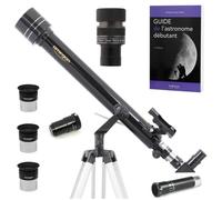 Pack Complet Télescope - OMEGON - 60/700 AZ1 - 60 mm - 700 mm - Monture Azimutale AZ1