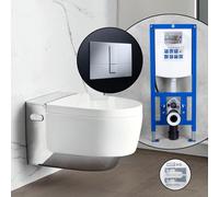 Pack complet WC japonais Geberit AquaClean Mera et bâti-support neeos,, 146210211+16791CR#SET, Comfort