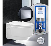 Pack complet WC japonais Geberit AquaClean Tuma Comfort et bâti-support neeos,, 146210111+16601CR#SET, Comfort