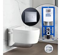 Pack complet WC japonais Geberit AquaClean Tuma Comfort et bâti-support neeos,, 146210211+16601CR#SET, Comfort