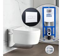 Pack complet WC japonais Geberit AquaClean Tuma Comfort et bâti-support neeos,, 146210211+16601WH#SET, Comfort